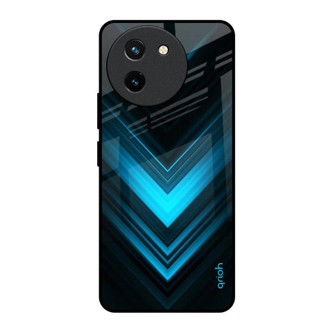 Vertical Blue Arrow Glossy Case For Vivo T3X 5G
