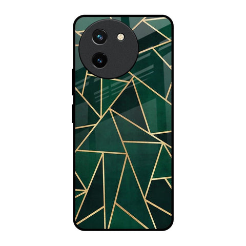 Abstract Green Glossy Case For Vivo T3X 5G