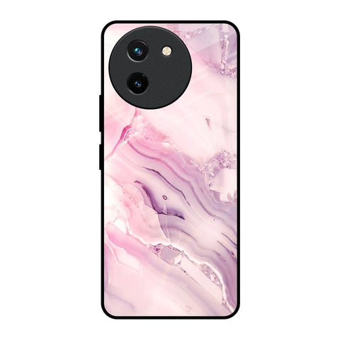 Diamond Pink Gradient Glossy Case For Vivo T3X 5G