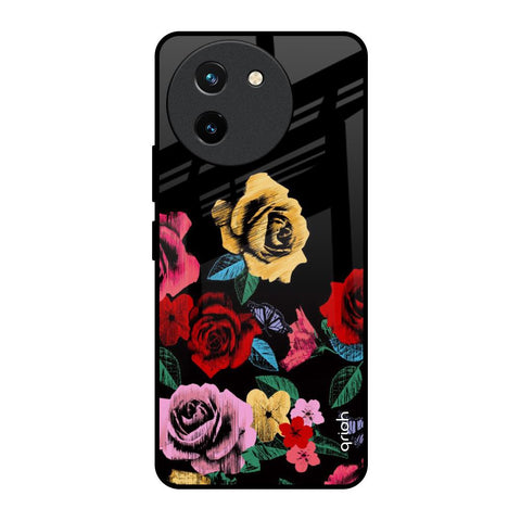Floral Decorative Glossy Case For Vivo T3X 5G