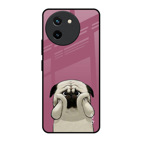 Funny Pug Face Glossy Case For Vivo T3X 5G