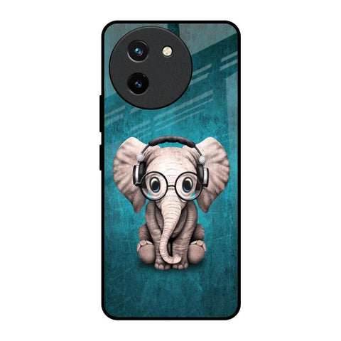 Adorable Baby Elephant Glossy Case For Vivo T3X 5G