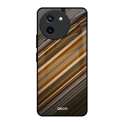 Diagonal Slash Pattern Glossy Case for Vivo T3X 5G