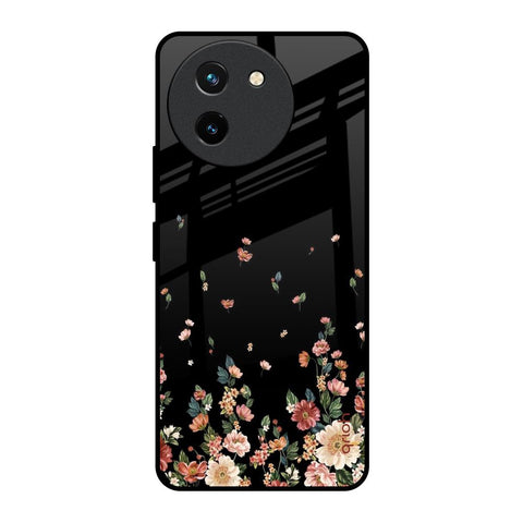 Floating Floral Print Glossy Case for Vivo T3X 5G