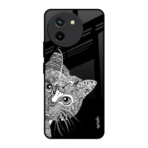 Kitten Mandala Glossy Case for Vivo T3X 5G