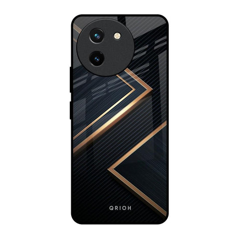 Sleek Golden & Navy Glossy Case for Vivo T3X 5G