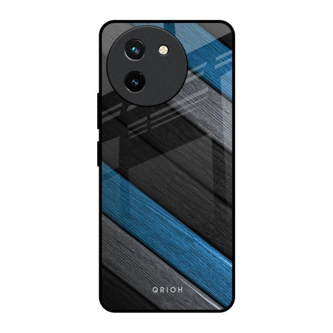 Multicolor Wooden Effect Glossy Case for Vivo T3X 5G