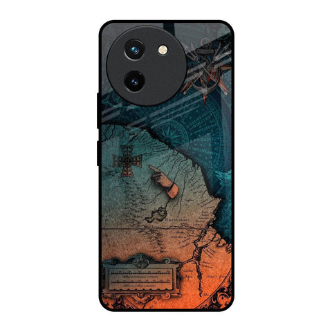 Geographical Map Glossy Case for Vivo T3X 5G