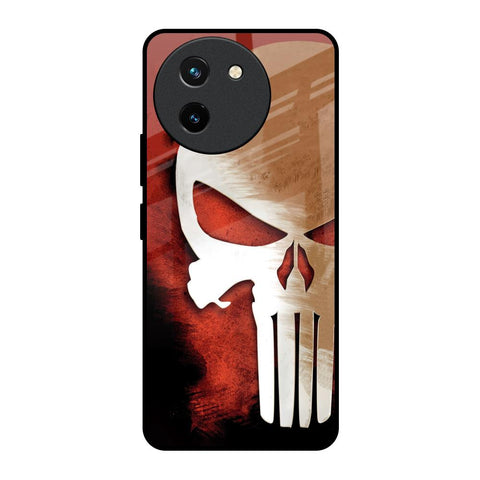 Red Skull Glossy Case for Vivo T3X 5G