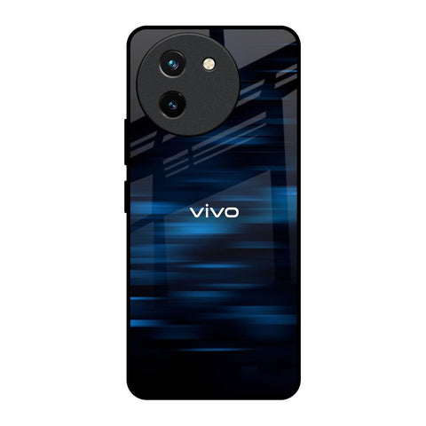 Blue Rough Abstract Glossy Case for Vivo T3X 5G