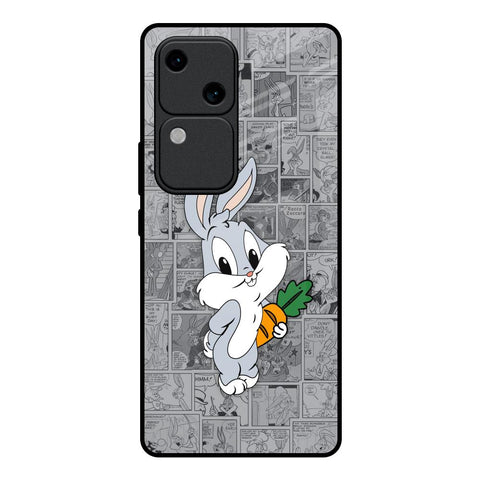 Cute Baby Bunny Glossy Case for Vivo V30 5G