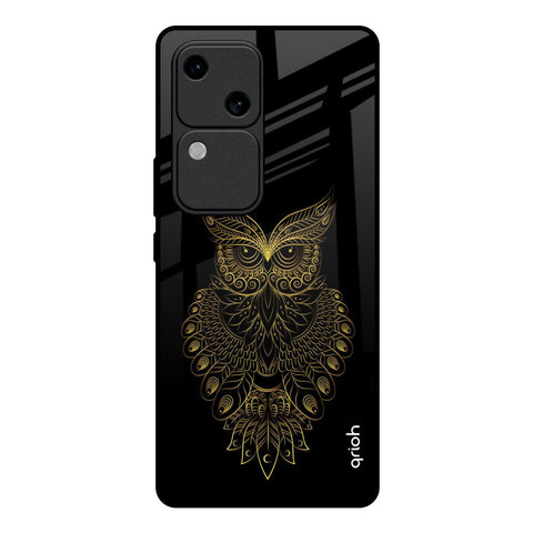 Golden Owl Glossy Case for Vivo V30 5G