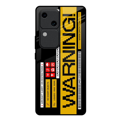 Aircraft Warning Glossy Case for Vivo V30 5G