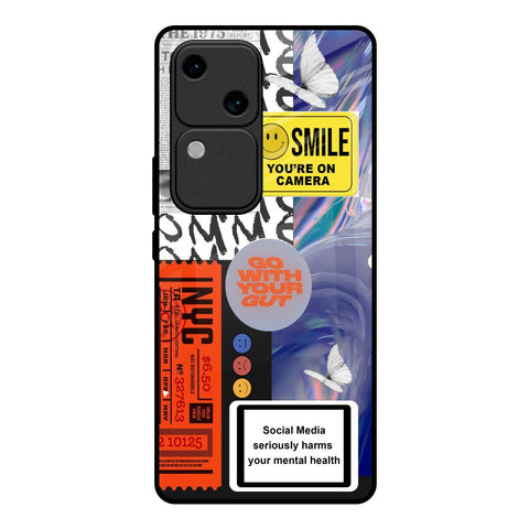 Smile for Camera Glossy Case for Vivo V30 5G