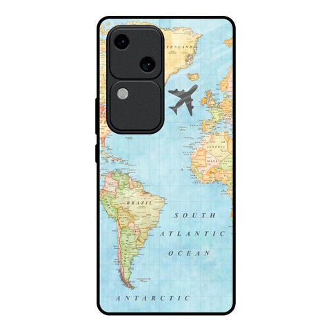 Travel Map Glossy Case for Vivo V30 5G