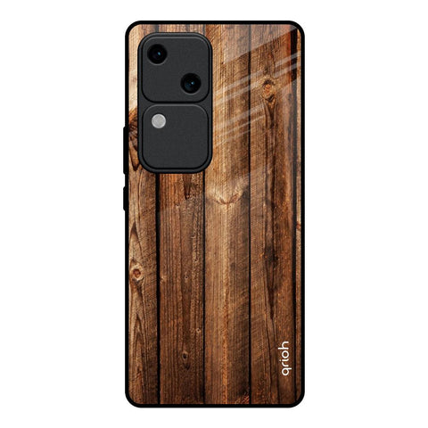 Timber Printed Glossy Case for Vivo V30 5G
