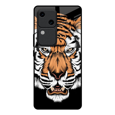 Angry Tiger Glossy Case For Vivo V30 5G