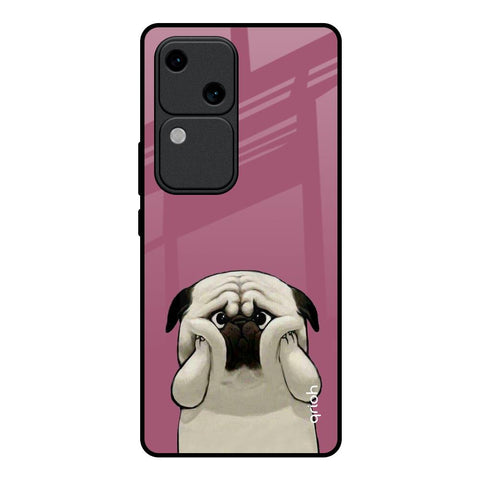 Funny Pug Face Glossy Case For Vivo V30 5G