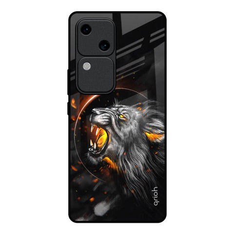 Aggressive Lion Glossy Case for Vivo V30 5G