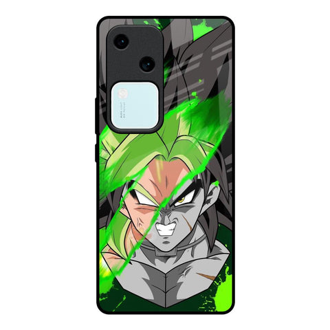 Anime Green Splash Glossy Case for Vivo V30 5G