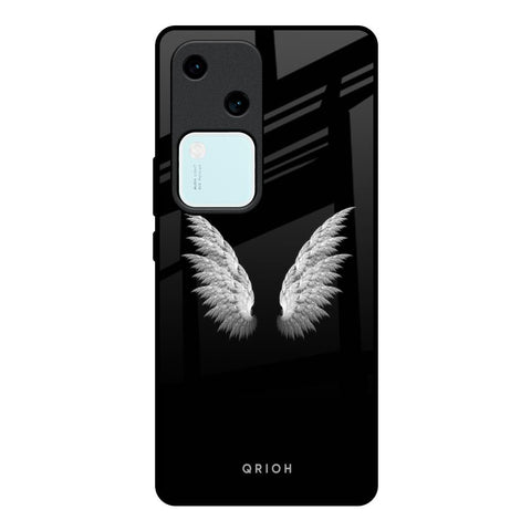 White Angel Wings Glossy Case for Vivo V30 5G