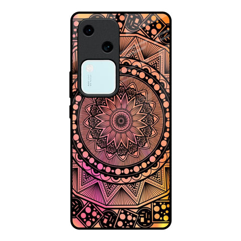 Floral Mandala Glossy Case for Vivo V30 5G