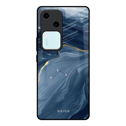Deep Ocean Marble Glossy Case for Vivo V30 5G