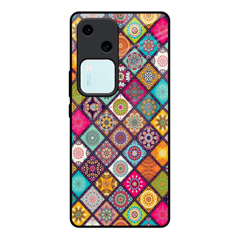 Multicolor Mandala Glossy Case for Vivo V30 5G