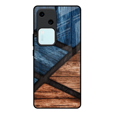 Wooden Tiles Glossy Case for Vivo V30 5G
