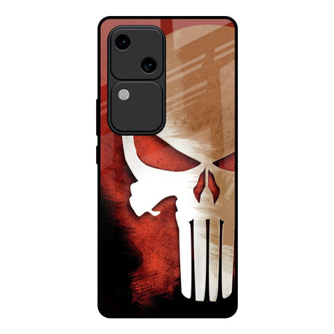 Red Skull Glossy Case for Vivo V30 5G