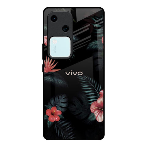 Tropical Art Flower Glossy Case for Vivo V30 5G