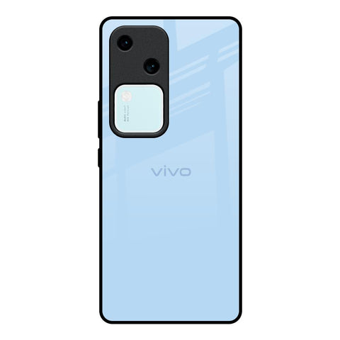 Pastel Sky Blue Glossy Case for Vivo V30 5G