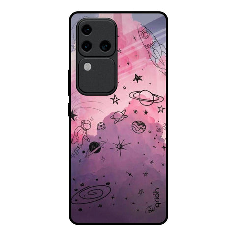 Space Doodles Glossy Case for Vivo V30 Pro 5G
