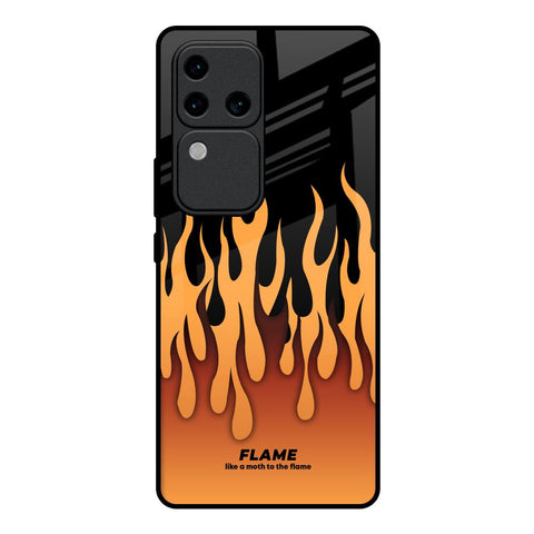 Fire Flame Glossy Case for Vivo V30 Pro 5G