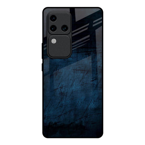Dark Blue Grunge Glossy Case for Vivo V30 Pro 5G
