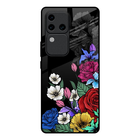Rose Flower Bunch Art Glossy Case for Vivo V30 Pro 5G