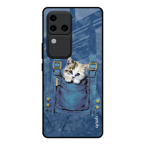 Kitty In Pocket Glossy Case For Vivo V30 Pro 5G