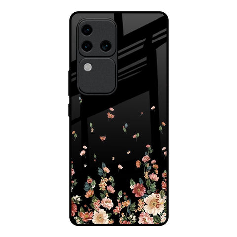 Floating Floral Print Glossy Case for Vivo V30 Pro 5G