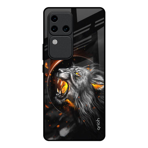 Aggressive Lion Glossy Case for Vivo V30 Pro 5G