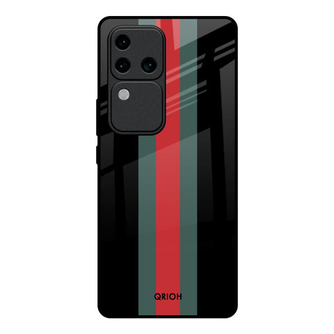 Vertical Stripes Glossy Case for Vivo V30 Pro 5G