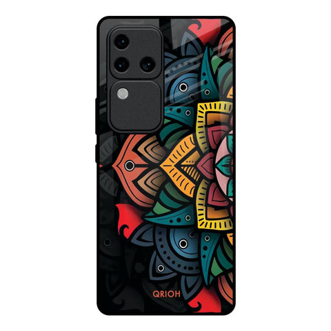 Retro Gorgeous Flower Glossy Case for Vivo V30 Pro 5G