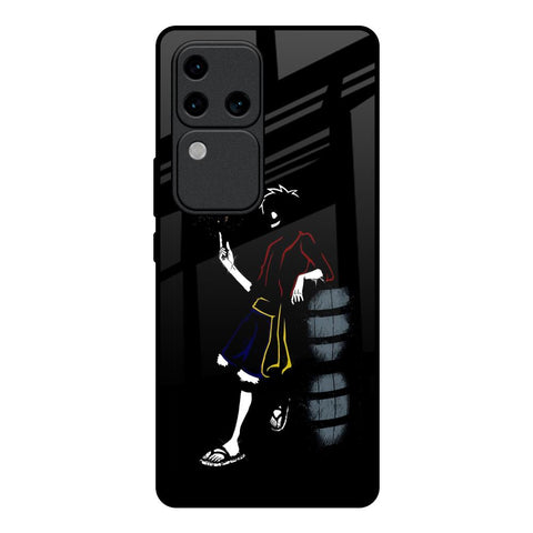 Luffy Line Art Glossy Case for Vivo V30 Pro 5G