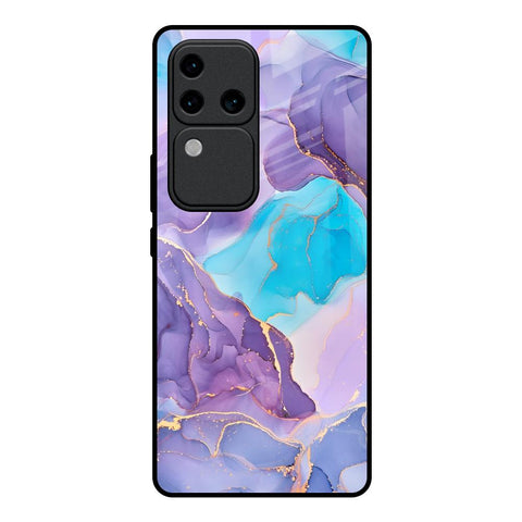 Alcohol ink Marble Glossy Case for Vivo V30 Pro 5G
