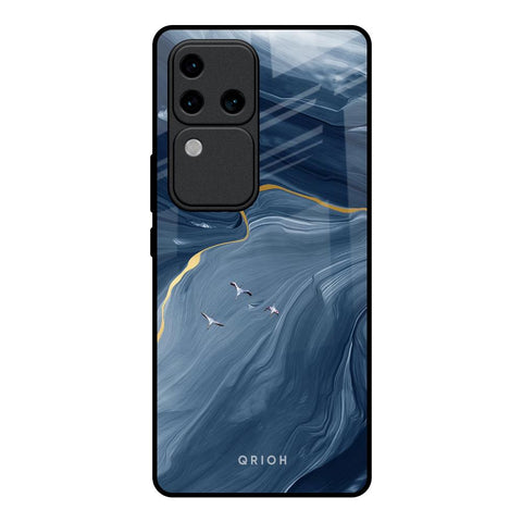 Deep Ocean Marble Glossy Case for Vivo V30 Pro 5G