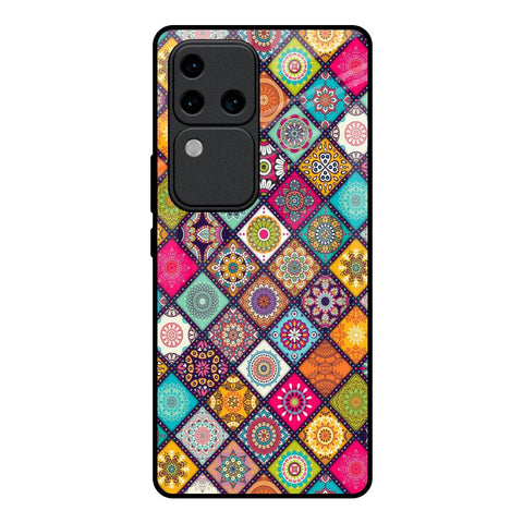 Multicolor Mandala Glossy Case for Vivo V30 Pro 5G