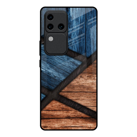 Wooden Tiles Glossy Case for Vivo V30 Pro 5G