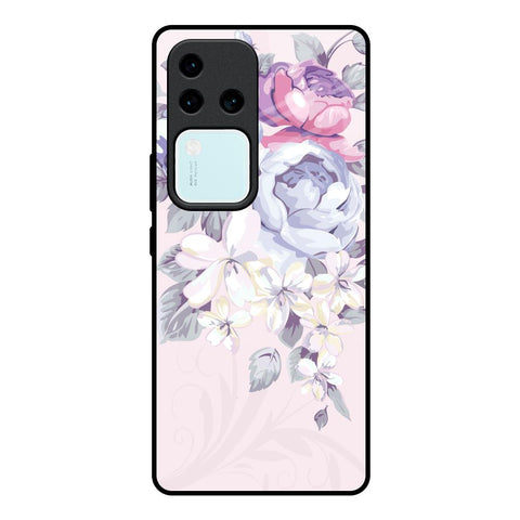 Elegant Floral Glossy Case for Vivo V30 Pro 5G