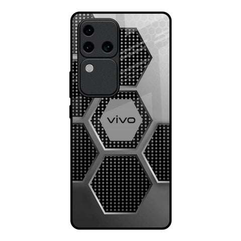 Hexagon Style Glossy Case For Vivo V30 Pro 5G