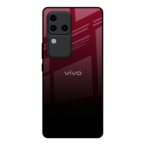 Wine Red Glossy Case For Vivo V30 Pro 5G