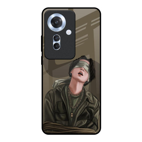 Blind Fold Glossy Case for Oppo F25 Pro 5G